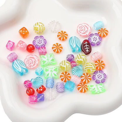 Acrylic Vintage Baroque Mixed Bead Bracelet Making Supplies